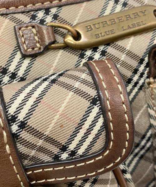 BURBERRY BLUE LABEL（バーバリー ブルー レーベル）BURBERRY BLUE LABEL (バーバリー ブルー レーベル) ノバチェックワンショルダーバッグ/ホーボーバッグ ブラウンの古着・服飾アイテム