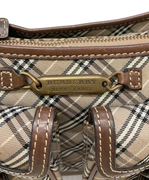BURBERRY BLUE LABEL（バーバリー ブルー レーベル）BURBERRY BLUE LABEL (バーバリー ブルー レーベル) ノバチェックワンショルダーバッグ/ホーボーバッグ ブラウンの古着・服飾アイテム