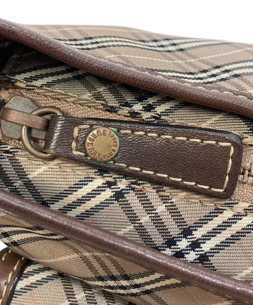 BURBERRY BLUE LABEL（バーバリー ブルー レーベル）BURBERRY BLUE LABEL (バーバリー ブルー レーベル) ノバチェックワンショルダーバッグ/ホーボーバッグ ブラウンの古着・服飾アイテム