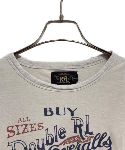 RRL（ダブルアールエル）RRL (ダブルアールエル) ジャージー グラフィック Tシャツ グレー サイズ:XLの古着・服飾アイテム