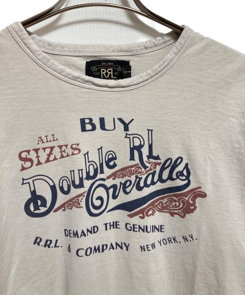 RRL（ダブルアールエル）RRL (ダブルアールエル) ジャージー グラフィック Tシャツ グレー サイズ:XLの古着・服飾アイテム