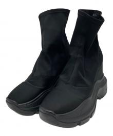 YELLO（イエロ）の古着「DOUBLE SNEAKER SHORT BOOTS」｜ブラック