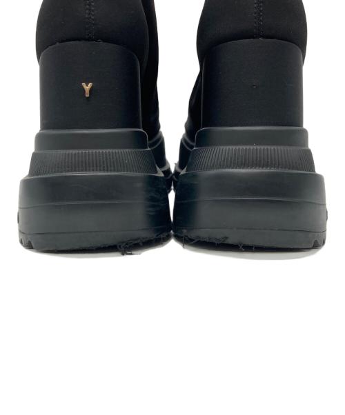 YELLO（イエロ）YELLO (イエロ) DOUBLE SNEAKER SHORT BOOTS ブラック サイズ:Lの古着・服飾アイテム