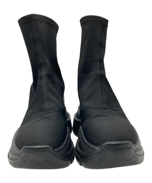 YELLO（イエロ）YELLO (イエロ) DOUBLE SNEAKER SHORT BOOTS ブラック サイズ:Lの古着・服飾アイテム