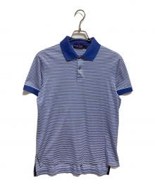 RALPH LAUREN（ラルフローレン）の古着「Custum Fit ボーダーポロシャツ」｜ネイビー