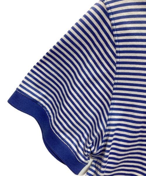 RALPH LAUREN（ラルフローレン）RALPH LAUREN (ラルフローレン) Custum Fit ボーダーポロシャツ ネイビー サイズ:Sの古着・服飾アイテム