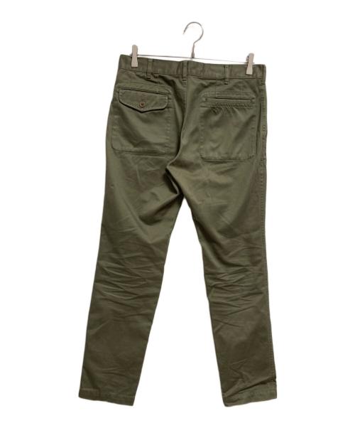 COMME des GARCONS HOMME（コムデギャルソン オム）COMME des GARCONS HOMME (コムデギャルソン オム) コットンストレートパンツ オリーブ サイズ:Mの古着・服飾アイテム