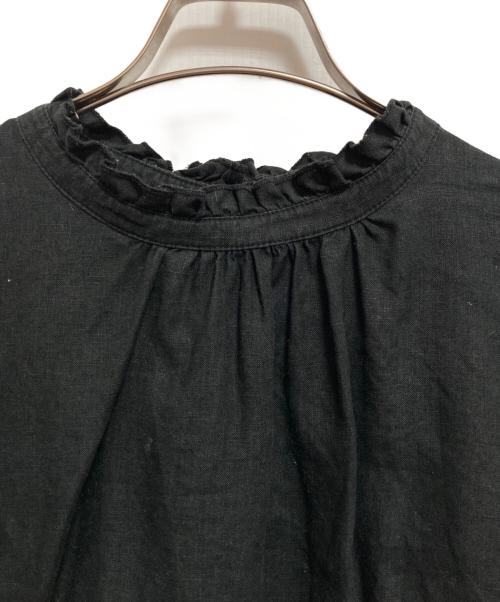 nest Robe（ネストローブ）nest Robe (ネストローブ) リネンブラウス ブラック サイズ:FREEの古着・服飾アイテム