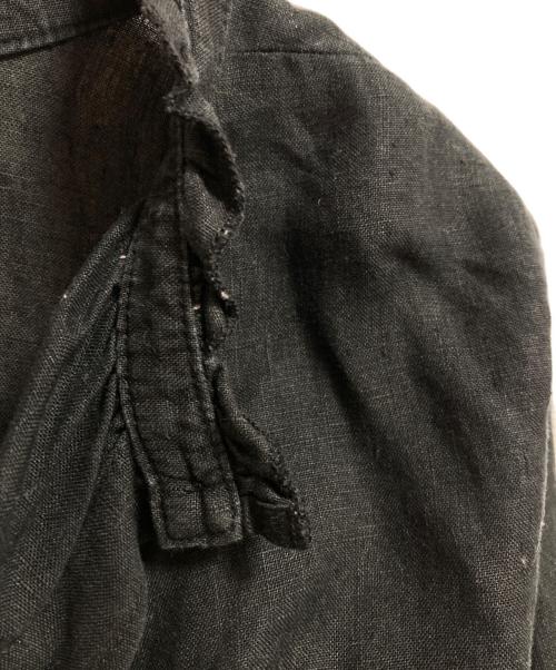 nest Robe（ネストローブ）nest Robe (ネストローブ) リネンブラウス ブラック サイズ:FREEの古着・服飾アイテム