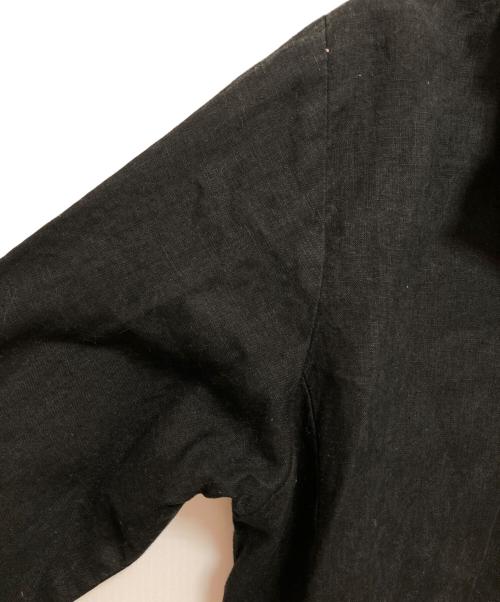 nest Robe（ネストローブ）nest Robe (ネストローブ) リネンブラウス ブラック サイズ:FREEの古着・服飾アイテム