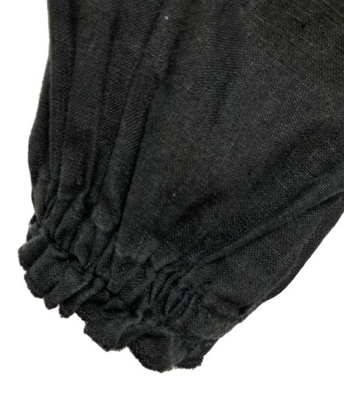 nest Robe（ネストローブ）nest Robe (ネストローブ) リネンブラウス ブラック サイズ:FREEの古着・服飾アイテム