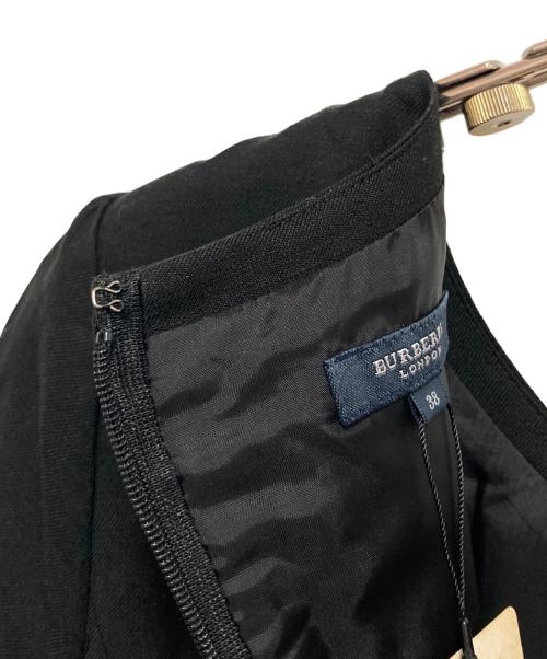 BURBERRY LONDON（バーバリーロンドン）BURBERRY LONDON (バーバリーロンドン) ベルト付リネン混ワンピース ブラック サイズ:M(38)の古着・服飾アイテム