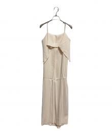 toteme（トーテム）の古着「DRAPED VISCOSE CAMI DRESS」｜ベージュ