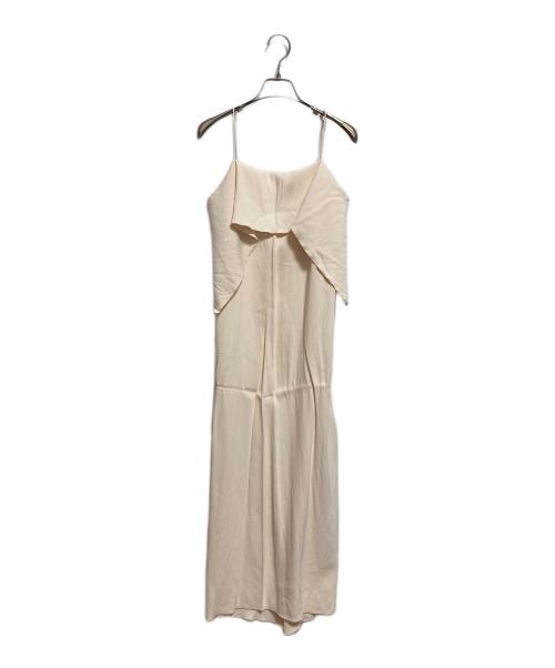 toteme（トーテム）toteme (トーテム) DRAPED VISCOSE CAMI DRESS ベージュ サイズ:34の古着・服飾アイテム