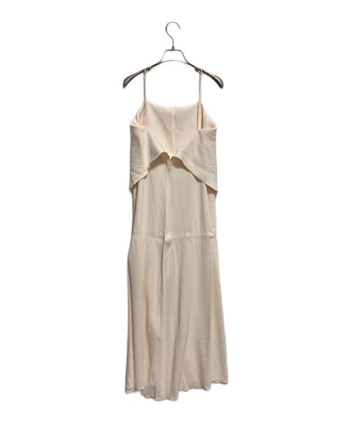 toteme（トーテム）toteme (トーテム) DRAPED VISCOSE CAMI DRESS ベージュ サイズ:34の古着・服飾アイテム