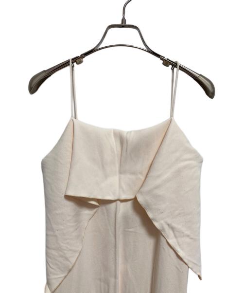 toteme（トーテム）toteme (トーテム) DRAPED VISCOSE CAMI DRESS ベージュ サイズ:34の古着・服飾アイテム