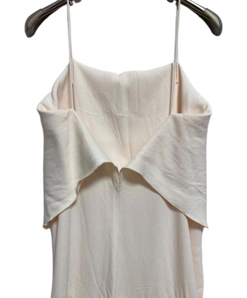 toteme（トーテム）toteme (トーテム) DRAPED VISCOSE CAMI DRESS ベージュ サイズ:34の古着・服飾アイテム