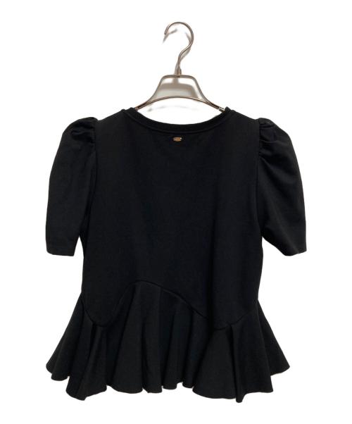 CELFORD（セルフォード）CELFORD (セルフォード) アシンメトリーソフトポンチトップス ブラック サイズ:FREEの古着・服飾アイテム