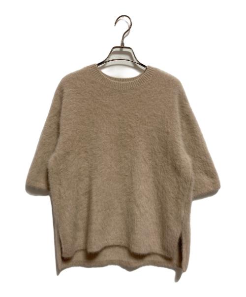 UNITED ARROWS（ユナイテッドアローズ）UNITED ARROWS (ユナイテッドアローズ) フォックスカシミヤ ハーフスリーブ Tニット ベージュ サイズ:不明の古着・服飾アイテム