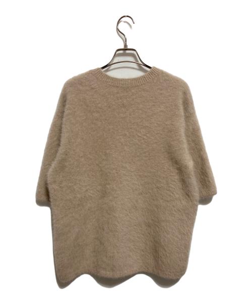 UNITED ARROWS（ユナイテッドアローズ）UNITED ARROWS (ユナイテッドアローズ) フォックスカシミヤ ハーフスリーブ Tニット ベージュ サイズ:不明の古着・服飾アイテム