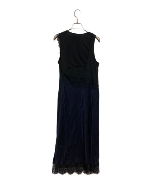 3.1 phillip lim（スリーワンフィリップリム）3.1 phillip lim (スリーワンフィリップリム) Deconstructed Tank Dress with Lace Trim ブラック サイズ:Sの古着・服飾アイテム