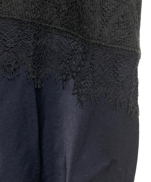 3.1 phillip lim（スリーワンフィリップリム）3.1 phillip lim (スリーワンフィリップリム) Deconstructed Tank Dress with Lace Trim ブラック サイズ:Sの古着・服飾アイテム