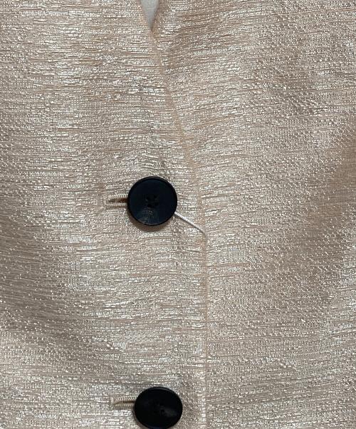 BALLSEY（ボールジィ）BALLSEY (ボールジィ) グロッシースラブ ハーフスリーブジャケット ベージュ サイズ:36の古着・服飾アイテム