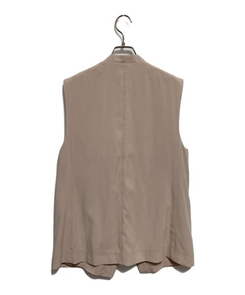icB（アイシービー）icB (アイシービー) レイヤードデザインジレ ベージュ サイズ:4の古着・服飾アイテム