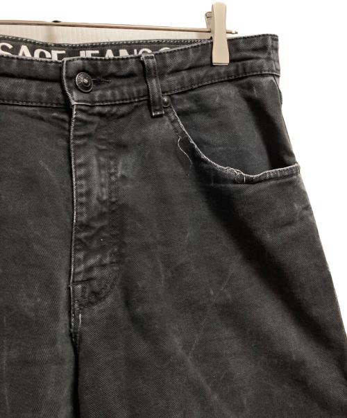 VERSACE JEANS COUTURE（ヴェルサーチ ジーンズクチュール）VERSACE JEANS COUTURE (ヴェルサーチ ジーンズクチュール) デニムジョガーパンツ ブラック サイズ:34の古着・服飾アイテム