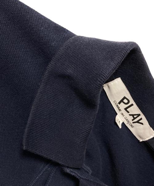 PLAY COMME des GARCONS（プレイコムデギャルソン）PLAY COMME des GARCONS (プレイコムデギャルソン) ハートワッペンポロシャツ ネイビー サイズ:Mの古着・服飾アイテム