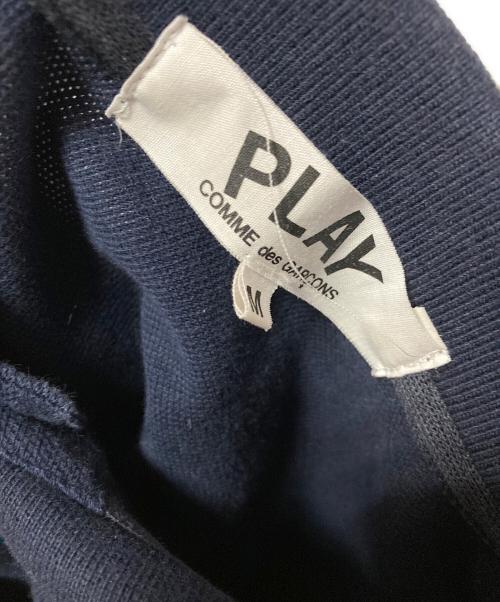 PLAY COMME des GARCONS（プレイコムデギャルソン）PLAY COMME des GARCONS (プレイコムデギャルソン) ハートワッペンポロシャツ ネイビー サイズ:Mの古着・服飾アイテム