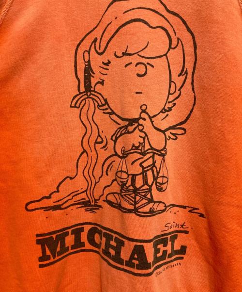 SAINT MICHAEL（セントマイケル）SAINT MICHAEL (セントマイケル) CRW N SWT オレンジ サイズ:XLの古着・服飾アイテム