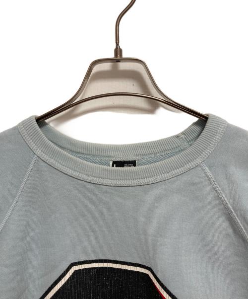 SAINT MICHAEL（セントマイケル）SAINT MICHAEL (セントマイケル) Denim Tears (デニムティアーズ) DT SWEAT SHIRT ST TEARS ブルー サイズ:Lの古着・服飾アイテム
