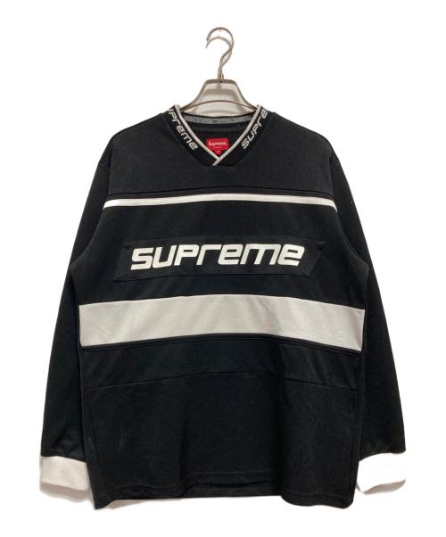 SUPREME（シュプリーム）Supreme (シュプリーム) Warm Up Hockey Jersey ブラック サイズ:Mの古着・服飾アイテム