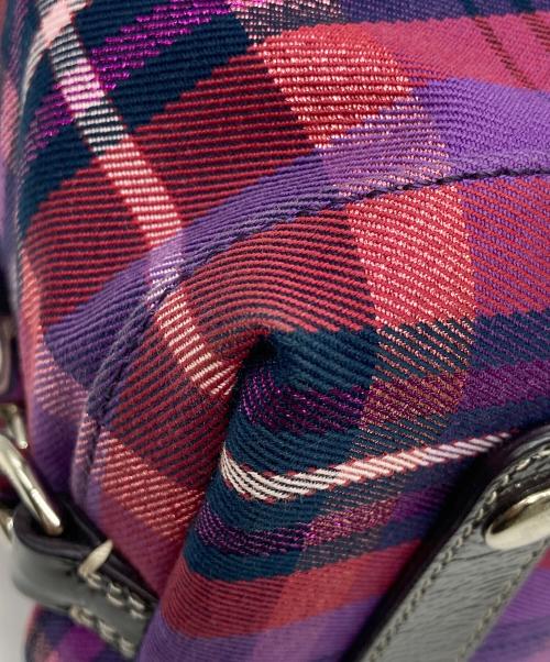 COACH（コーチ）COACH (コーチ) 2WAYバッグ パープル×ピンクの古着・服飾アイテム