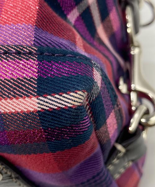 COACH（コーチ）COACH (コーチ) 2WAYバッグ パープル×ピンクの古着・服飾アイテム
