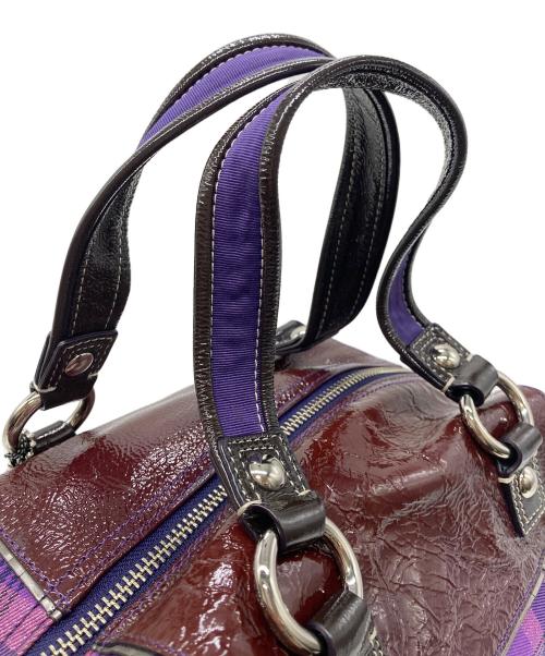 COACH（コーチ）COACH (コーチ) 2WAYバッグ パープル×ピンクの古着・服飾アイテム