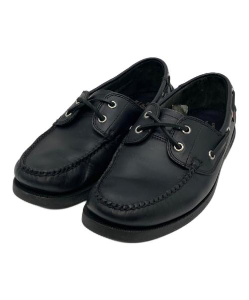 G.H.BASS&CO.（ジー・エイチ・バス）G.H.BASS&CO. (ジー・エイチ・バス) デッキシューズ ブラック サイズ:41の古着・服飾アイテム