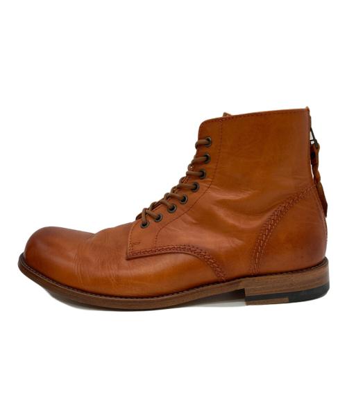 PADRONE（パドローネ）PADRONE (パドローネ) LACE UP BOOTS with BACK ZIP ANTONIOII ブラウン サイズ:41の古着・服飾アイテム