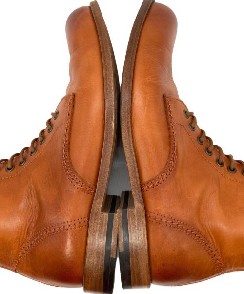 PADRONE（パドローネ）PADRONE (パドローネ) LACE UP BOOTS with BACK ZIP ANTONIOII ブラウン サイズ:41の古着・服飾アイテム
