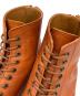 中古・古着 PADRONE (パドローネ) LACE UP BOOTS with BACK ZIP ANTONIOII ブラウン サイズ:41：9000円