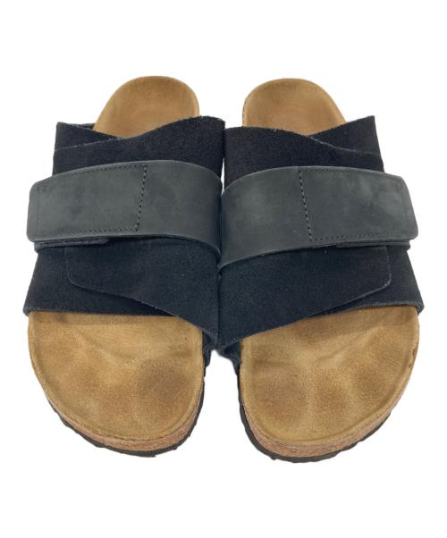 BIRKENSTOCK（ビルケンシュトック）BIRKENSTOCK (ビルケンシュトック) kyotoサンダル ブラック×ベージュ サイズ:26.5㎝の古着・服飾アイテム