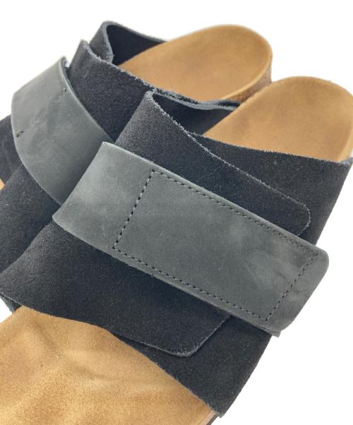 BIRKENSTOCK（ビルケンシュトック）BIRKENSTOCK (ビルケンシュトック) kyotoサンダル ブラック×ベージュ サイズ:26.5㎝の古着・服飾アイテム