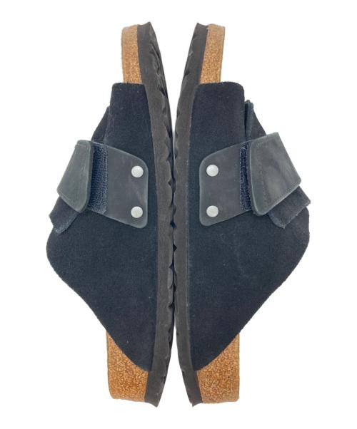 BIRKENSTOCK（ビルケンシュトック）BIRKENSTOCK (ビルケンシュトック) kyotoサンダル ブラック×ベージュ サイズ:26.5㎝の古着・服飾アイテム