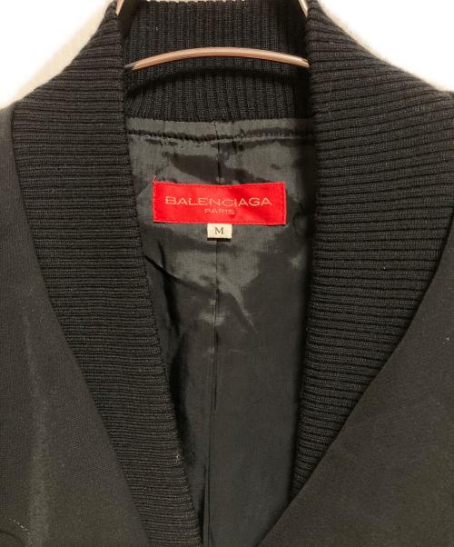 BALENCIAGA（バレンシアガ）BALENCIAGA (バレンシアガ) フリルカラーウールジャケット ブラック サイズ:Mの古着・服飾アイテム
