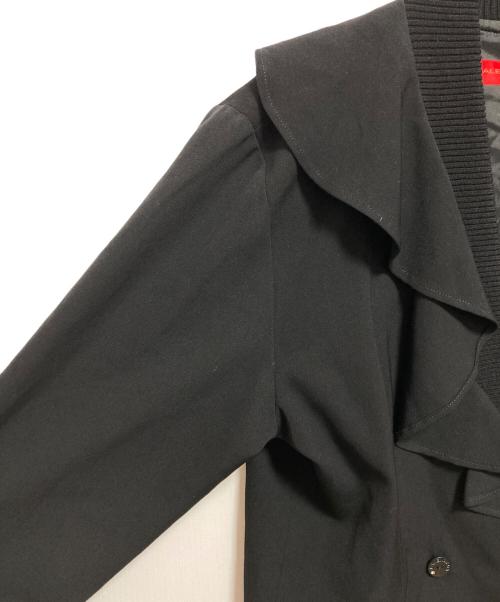 BALENCIAGA（バレンシアガ）BALENCIAGA (バレンシアガ) フリルカラーウールジャケット ブラック サイズ:Mの古着・服飾アイテム