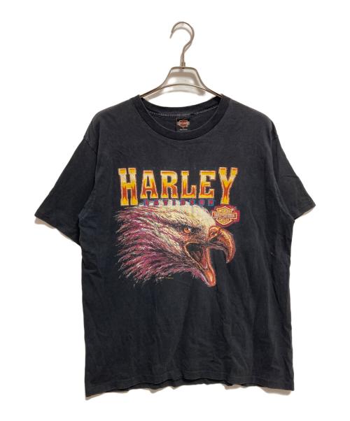 HARLEY-DAVIDSON（ハーレーダビッドソン）HARLEY-DAVIDSON (ハーレーダビッドソン) 90’sイーグルプリントTシャツ ブラック サイズ:Lの古着・服飾アイテム