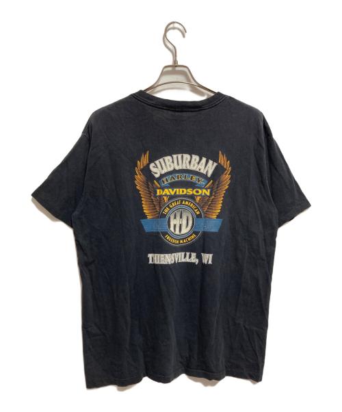 HARLEY-DAVIDSON（ハーレーダビッドソン）HARLEY-DAVIDSON (ハーレーダビッドソン) 90’sイーグルプリントTシャツ ブラック サイズ:Lの古着・服飾アイテム