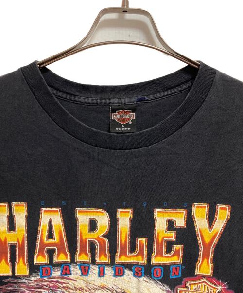HARLEY-DAVIDSON（ハーレーダビッドソン）HARLEY-DAVIDSON (ハーレーダビッドソン) 90’sイーグルプリントTシャツ ブラック サイズ:Lの古着・服飾アイテム