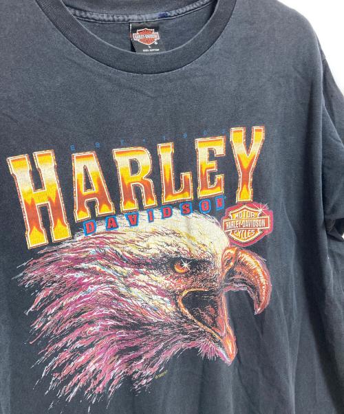 HARLEY-DAVIDSON（ハーレーダビッドソン）HARLEY-DAVIDSON (ハーレーダビッドソン) 90’sイーグルプリントTシャツ ブラック サイズ:Lの古着・服飾アイテム